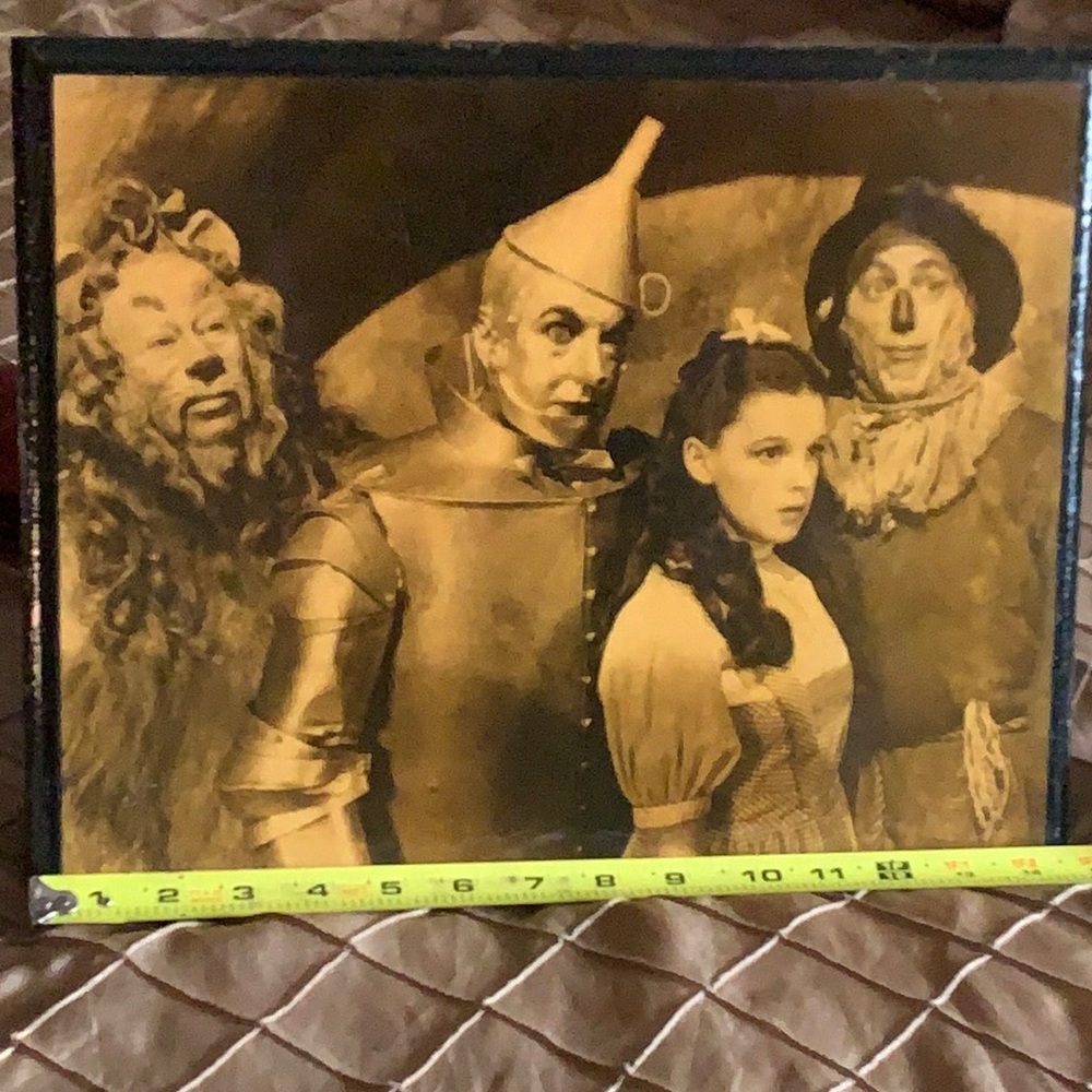 Vintage The  Wizard of Oz Wood Mount Picture